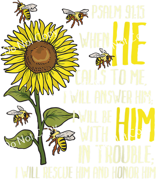 ColorSplash Ultra Transfers | Religion Sunflower with Bees