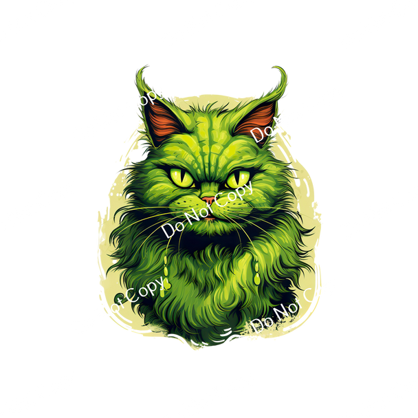 ColorSplash Ultra | Green Christmas Cats CF 26