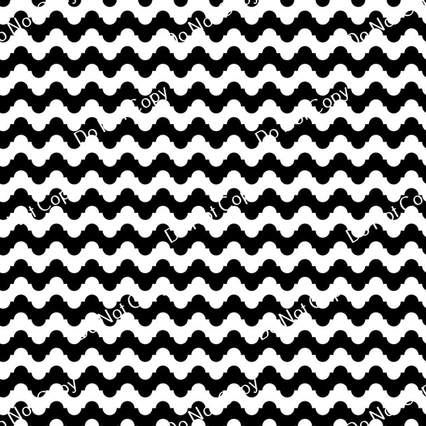 CDS Printed Pattern Vinyl | Black and White Chevron 10