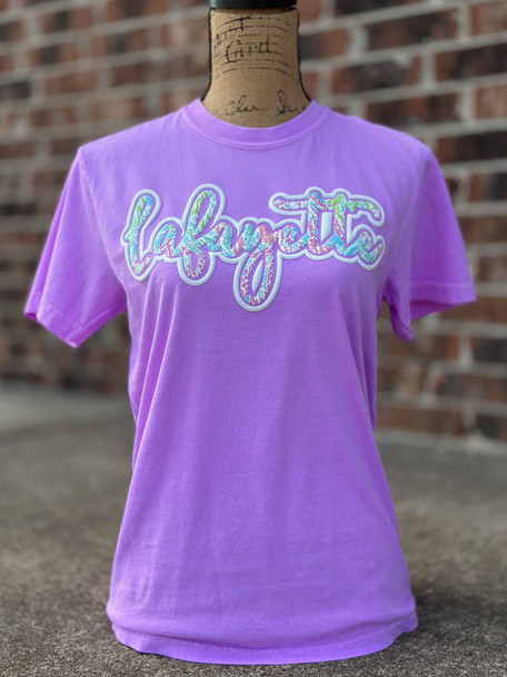 Lafayette Neon Violet Comfort Colors RTW Tee