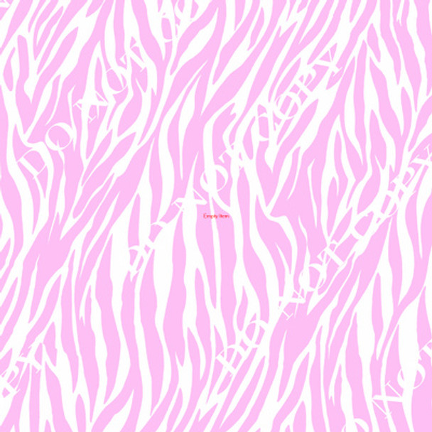 CDS Custom Printed Vinyl | Zebra Print Light Pink