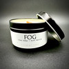 Contrail Candles - Fog Scent - 4oz- Black