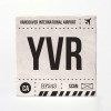 YVR Airport Code Ceramic Coasters (4 Pack)