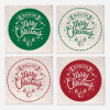 Merry Christmas Ceramic Coasters  (4 Pack)