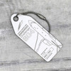 AviationTag Bombardier Challenger 604 Keychain - White