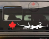 737 Max-8 Vinyl Decal - White