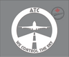 ATC "We Control the Sky" Vinyl Decal - White