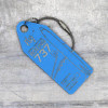 AviationTag Boeing 737  Keychain- D-ABKA (Light Blue)