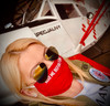 Reusable Aviation Mask: "KISS ME BEFORE FLIGHT" (Colour: RED) (Mask-6)