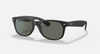 Ray-Ban New Wayfarer Black Frame Sunglasses w/ G-15 Green Lenses (901/58)