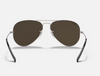 Ray-Ban Aviator Metal Silver Sunglasses w/ Grey Mirror Lenses
