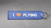 I Love Flying Keychain (Navy)