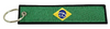 Embroidered Flag Keychain -  Brazil