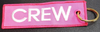 Embroidered Keychain - Crew (neon pink)