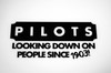 Pilots Looking Down Since 1903 Vinyl Decal - Black