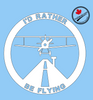 I'd Rather Be Flying Vinyl Decal - White