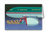 "Airplane Chase" Christmas Card pack