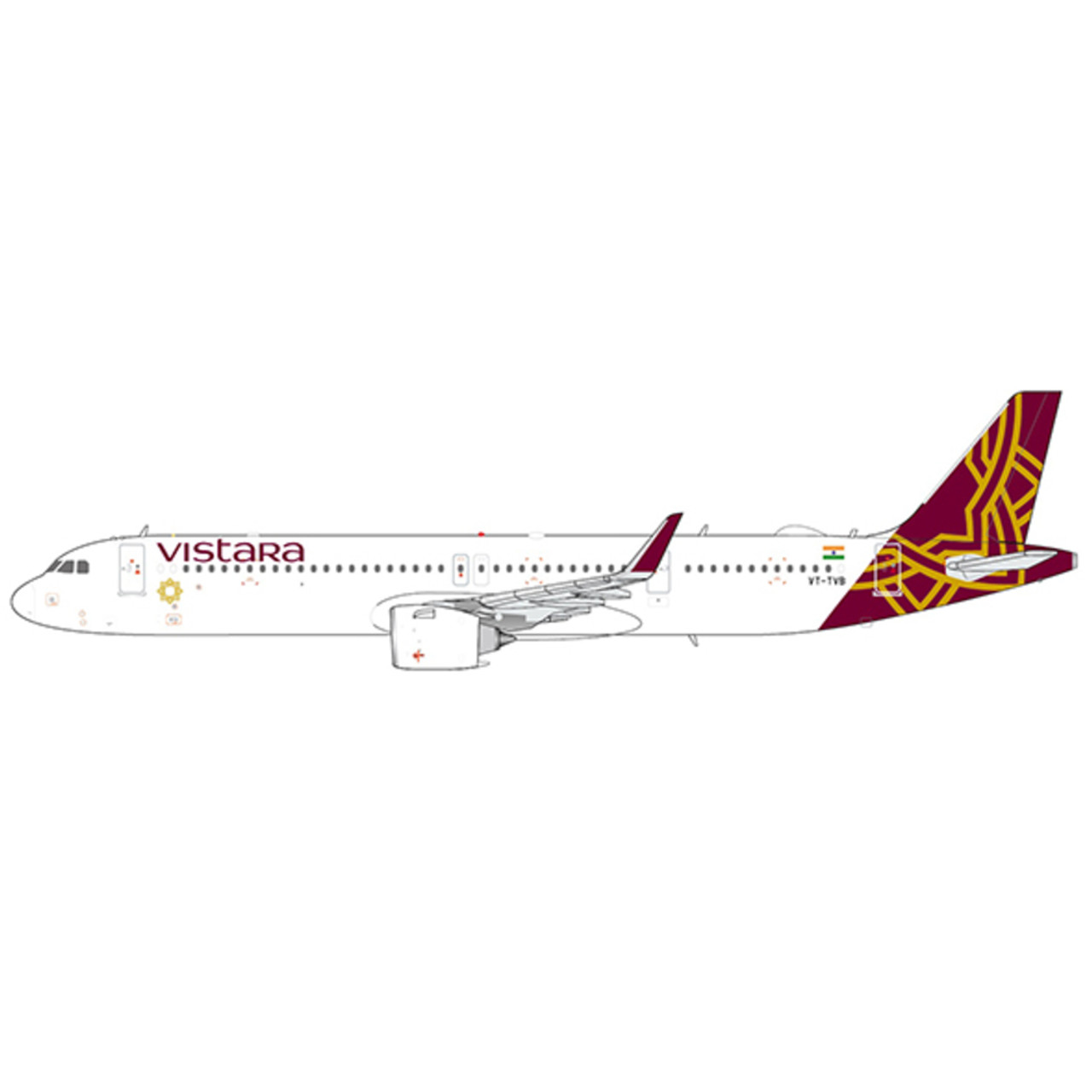 JC400 1:400 Vistara A321NEO VT-TVB