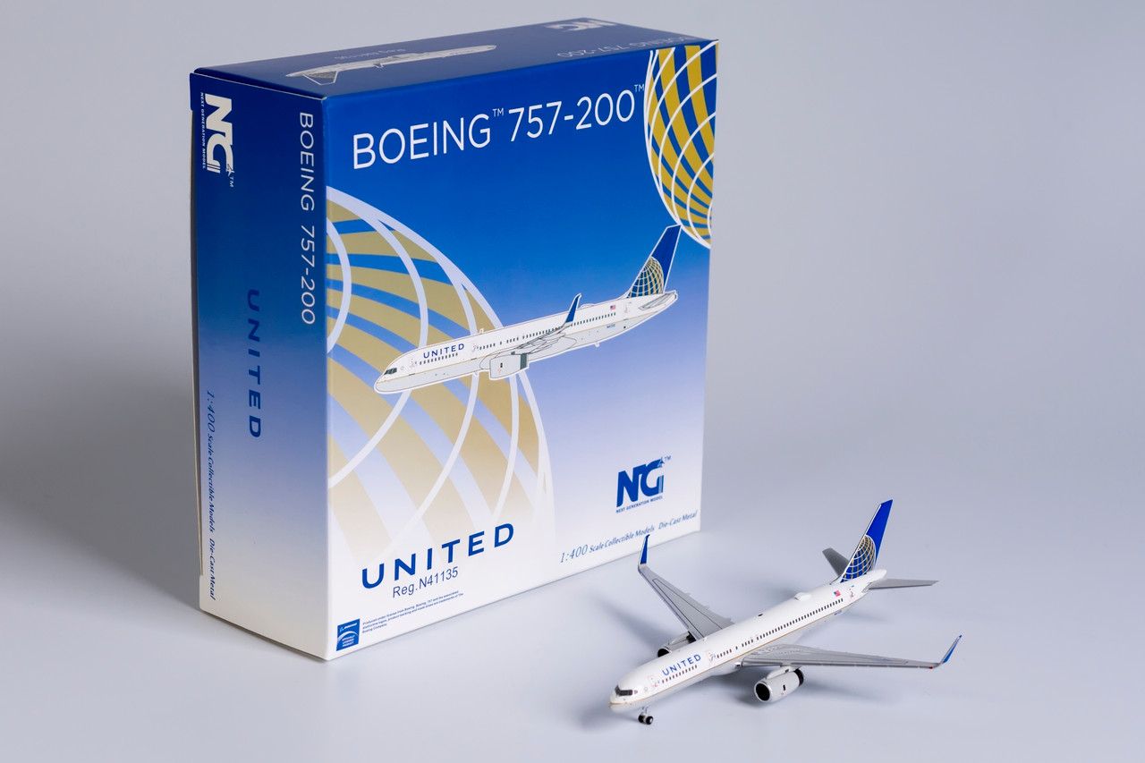 NG Models 1:400 United Airlines 757-200 (Merged Livery, Upgraded Winglets)