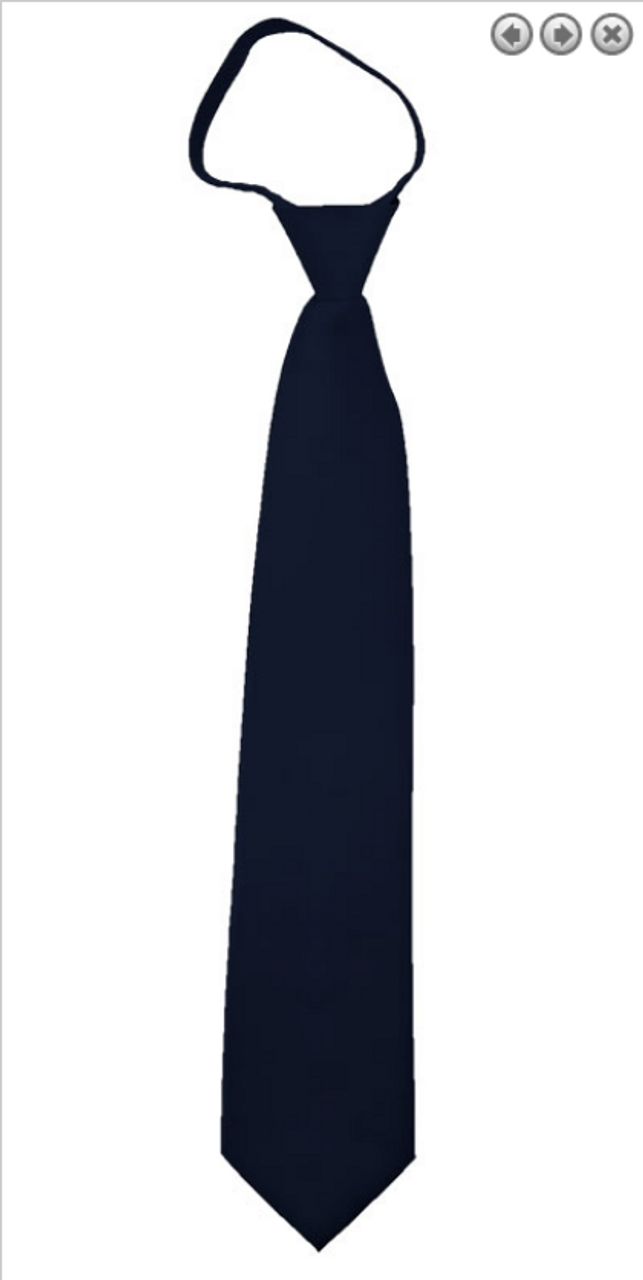 Uniform Zip Tie - Navy Blue