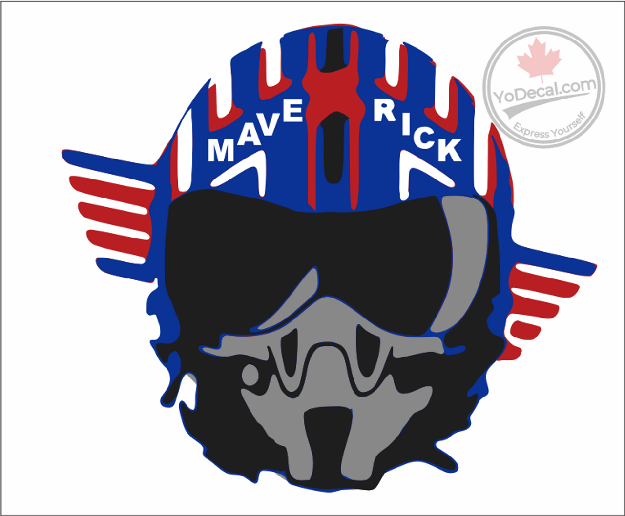 Top Gun Maverick Helmet Vinyl Decal