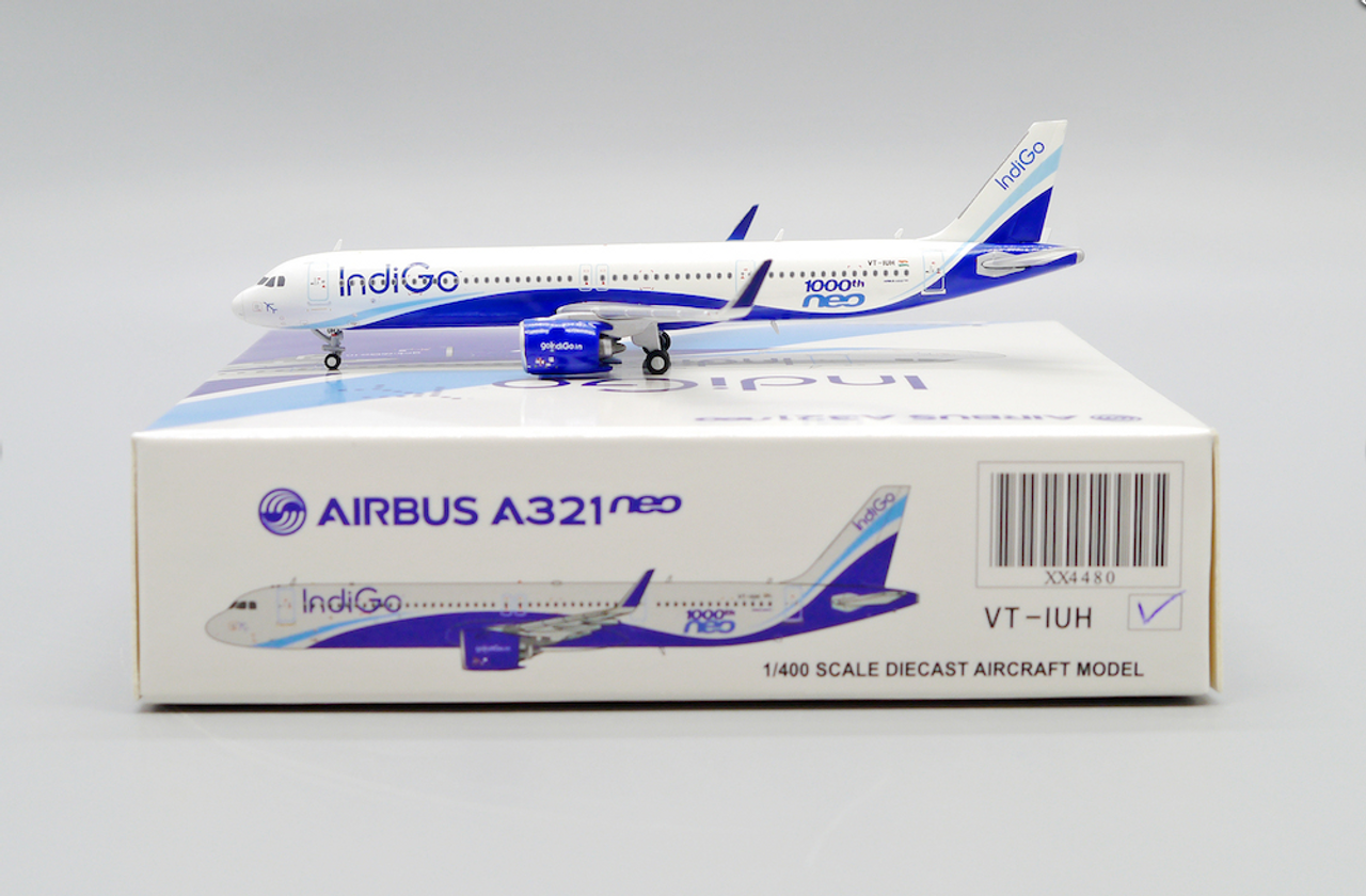 JC Wings 1:400 IndiGo A321 1000TH NEO