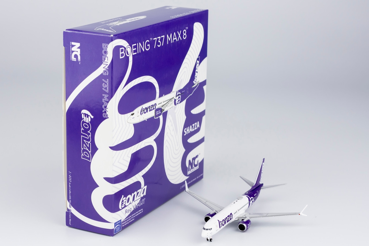  NG 1:400 Bonza Airlines 737 MAX-8 w/White Winglets 