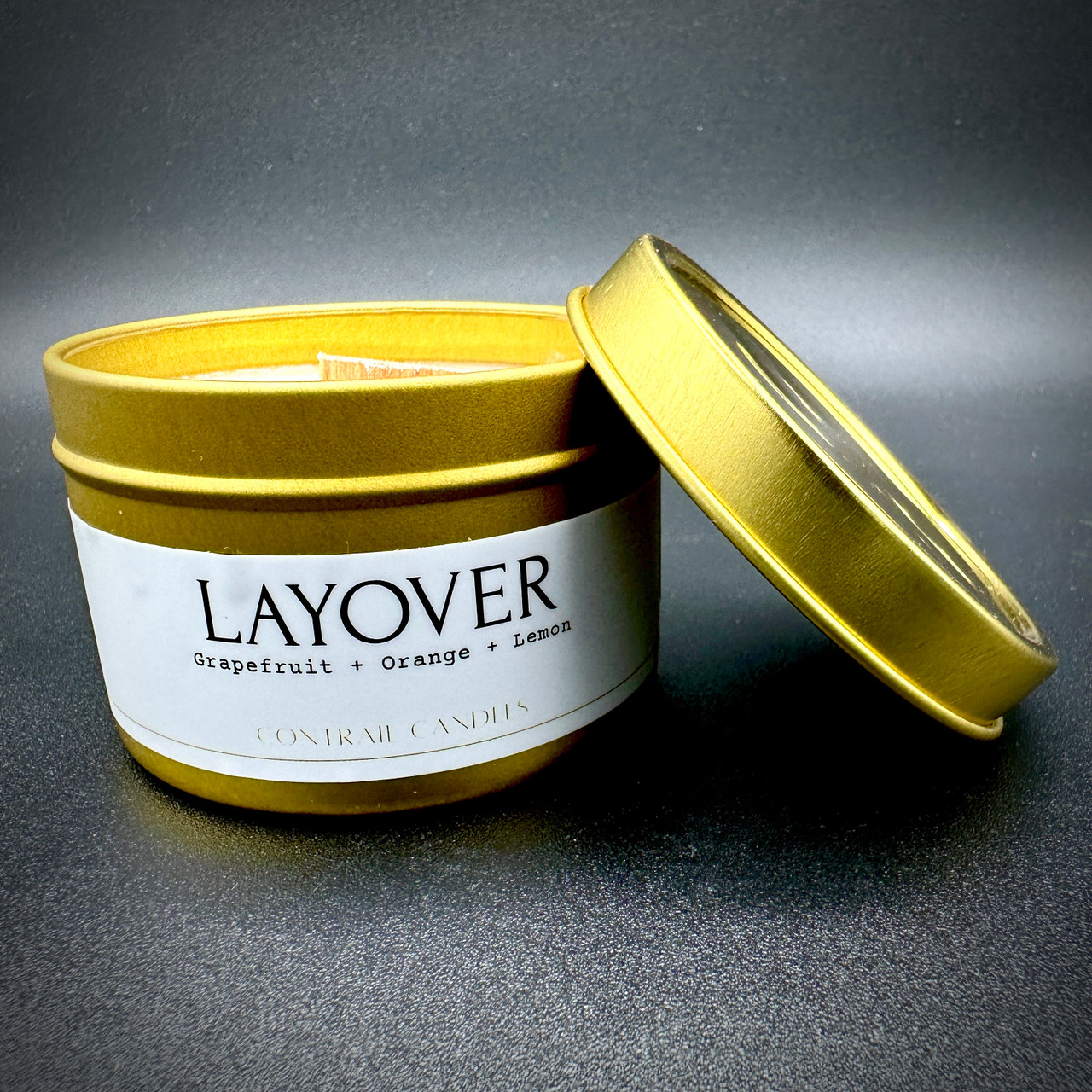 Contrail Candles - Layover Scent - 4oz - Gold