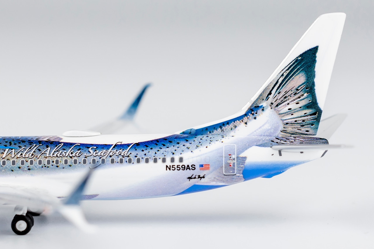 NG Models 1:400 Alaska Airlines 737-800 (Thirty Salmon)