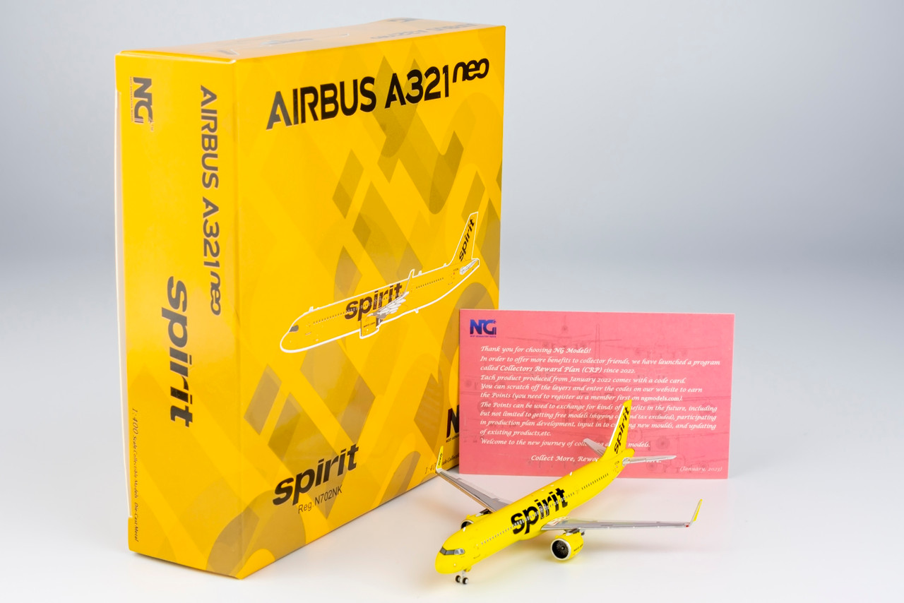 NG Models 1:400 Spirit Airlines A321neo