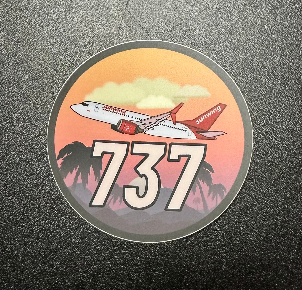 Sunwing 737 Premium Sticker