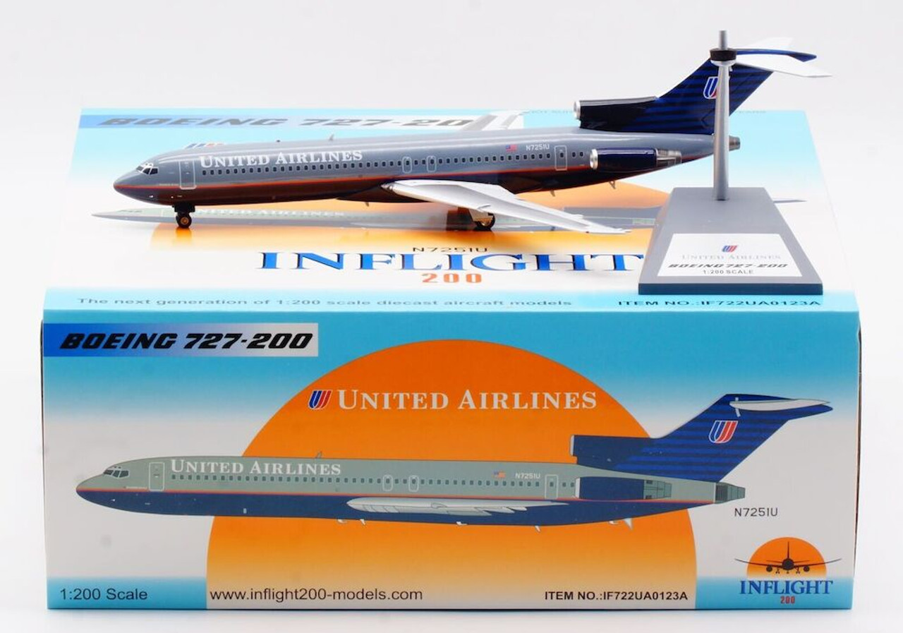 Inflight200 1:200 United 727-200 