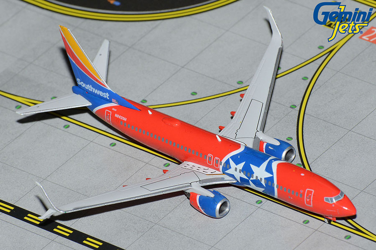 Gemini Jets 1:400 Southwest 737 MAX8 (Tennessee One)