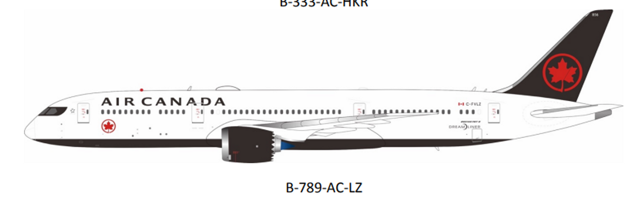 B-Models 1:200 Air Canada Boeing 787-9 