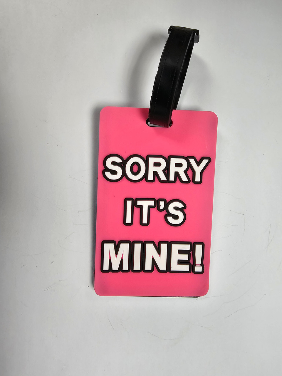 Sorry, It's Mine! Luggage Tag (Pink)