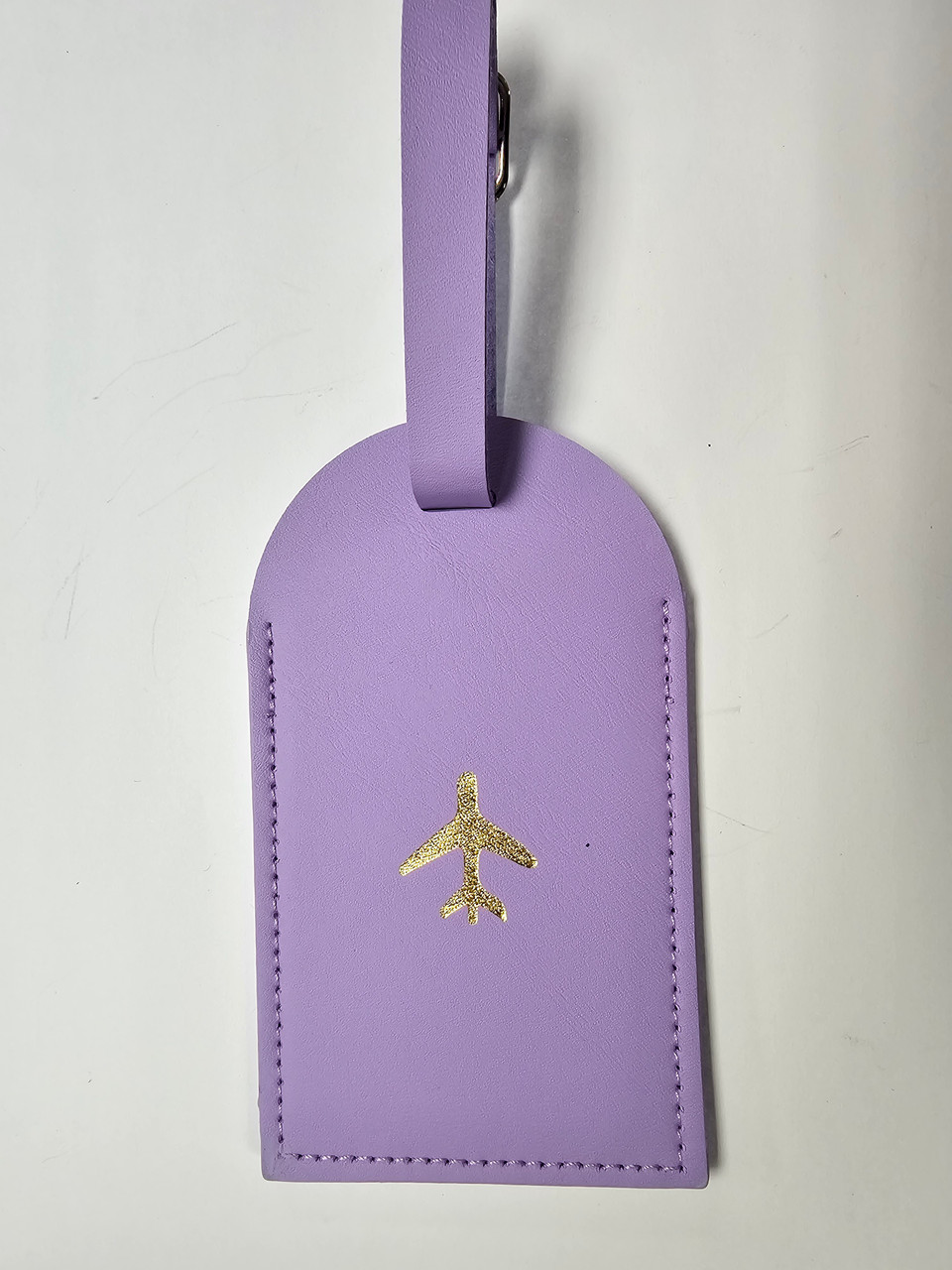 Single Plane Luggage Tag (Purple/Solid)