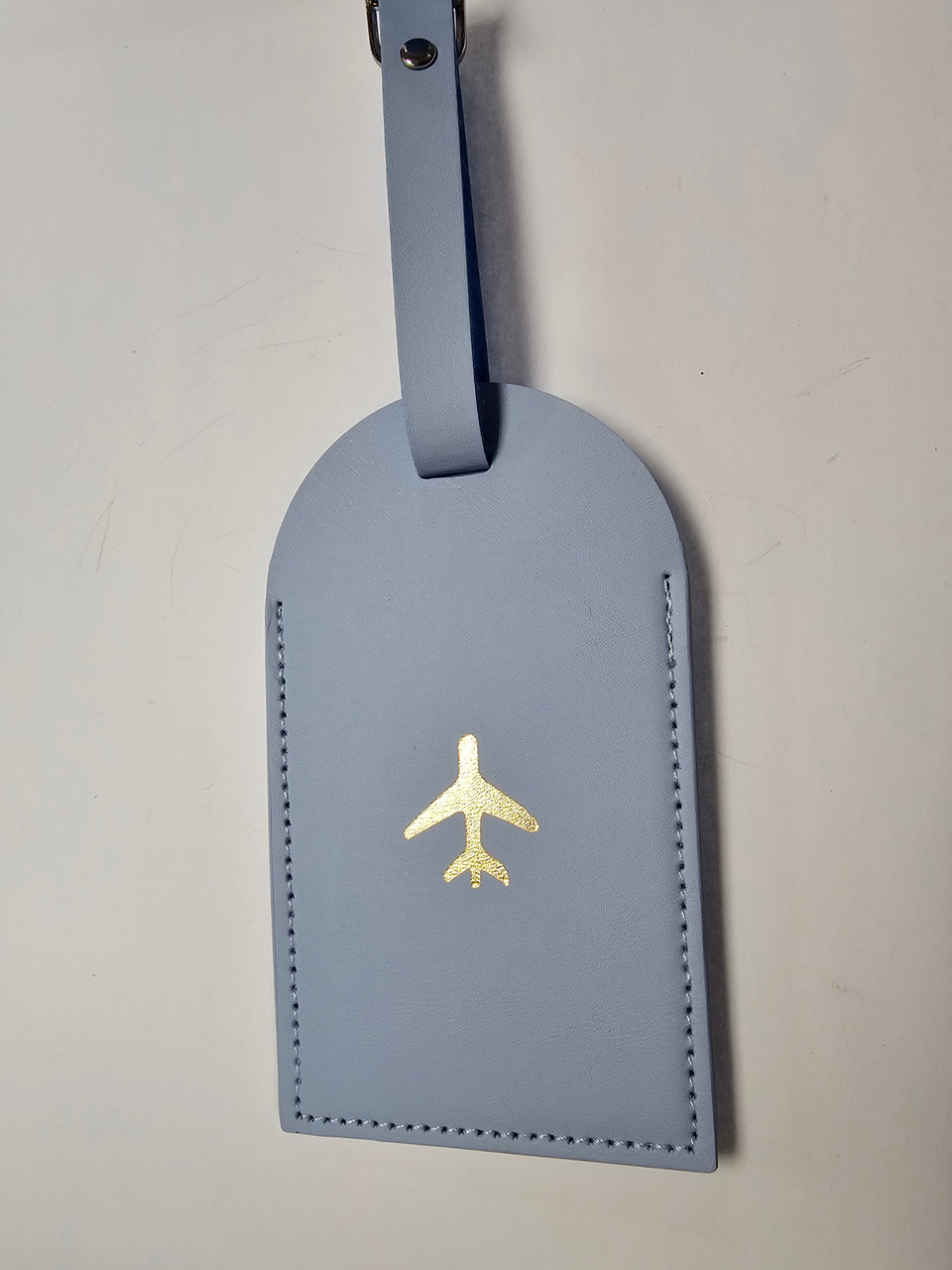 Single Plane Luggage Tag (Blue/Solid)