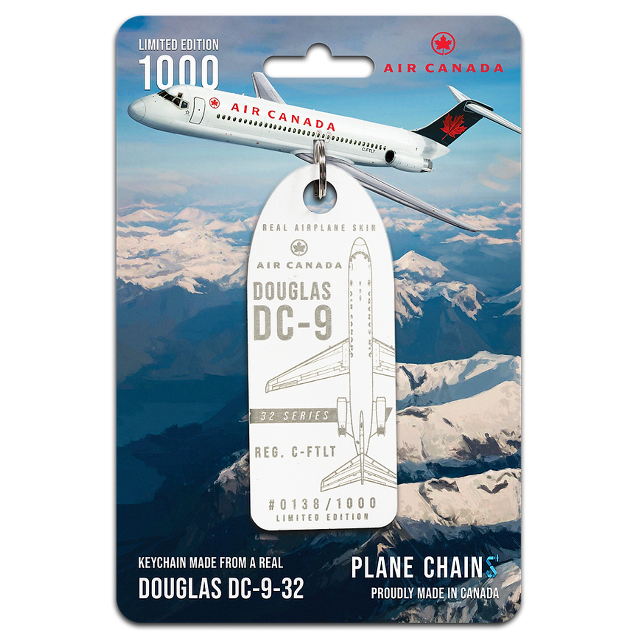 Plane Chains Air Canda DC-9 - Ice White