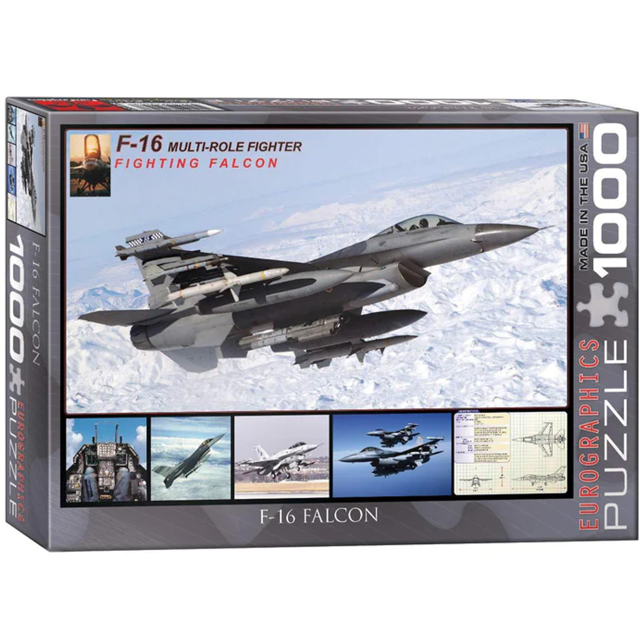 Fighting Falcon F-16 Puzzle - 1000 Pieces