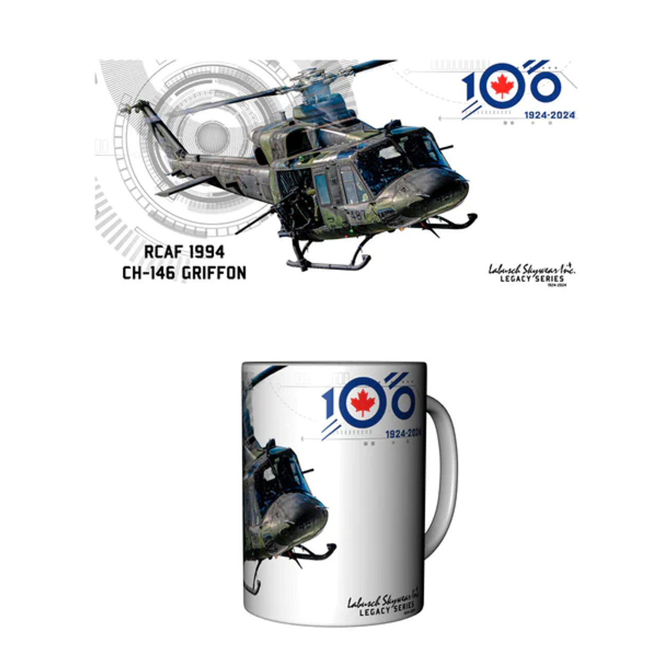 RCAF 100 Legacy CH-146 Griffon Ceramic Mug