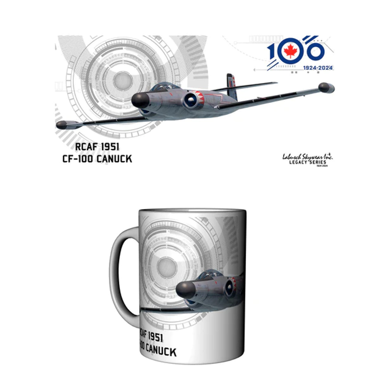 RCAF 100 Legacy CF-100 Canack Ceramic Mug