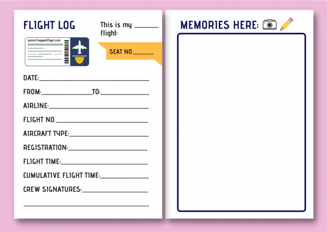 Girls Junior Flight Logbook