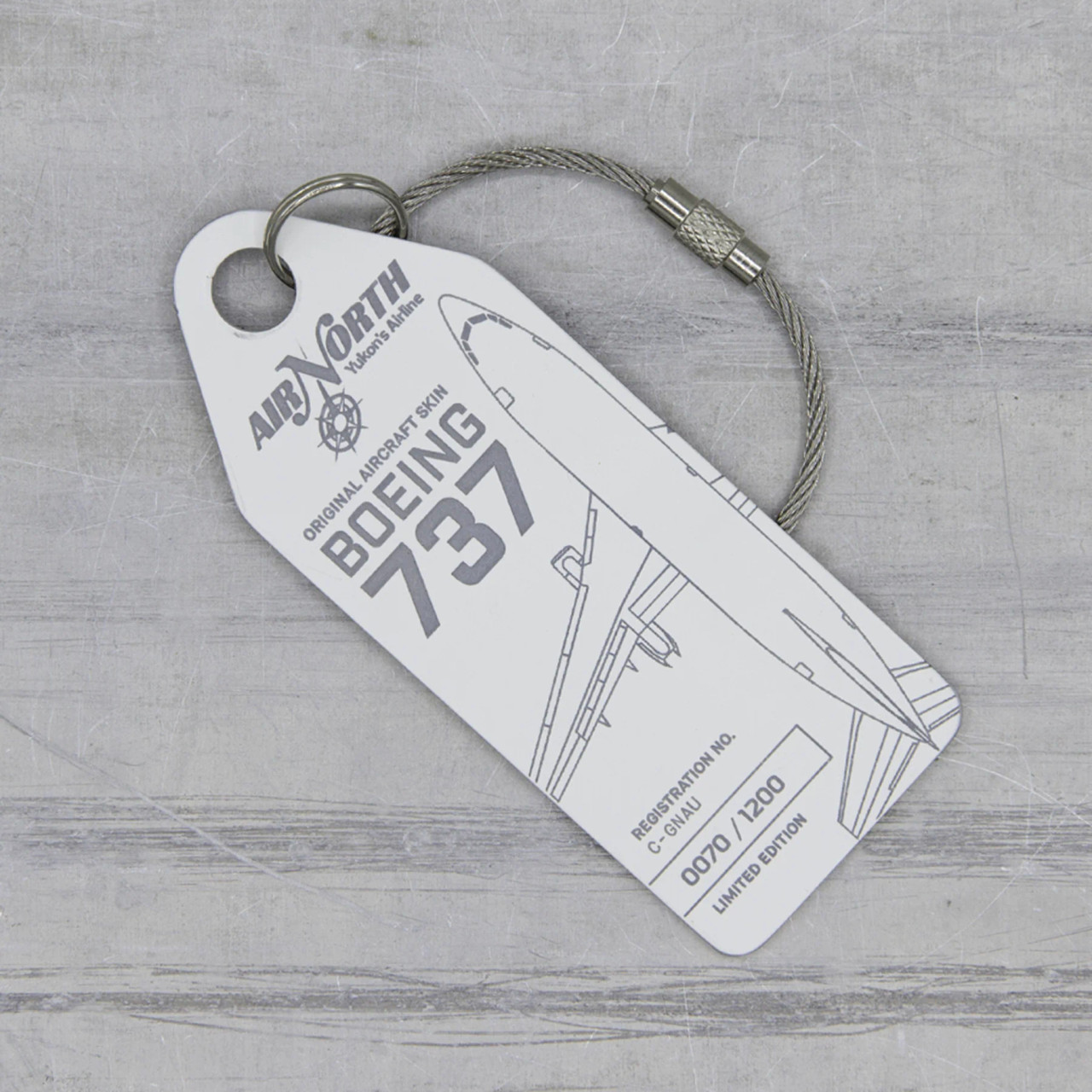 AviationTag Air North Boeing 737 Tag - White