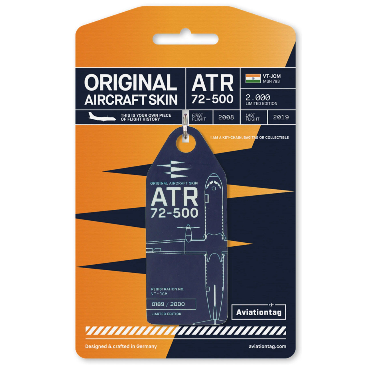 AviationTag ATR 72 Tag - Dark Blue