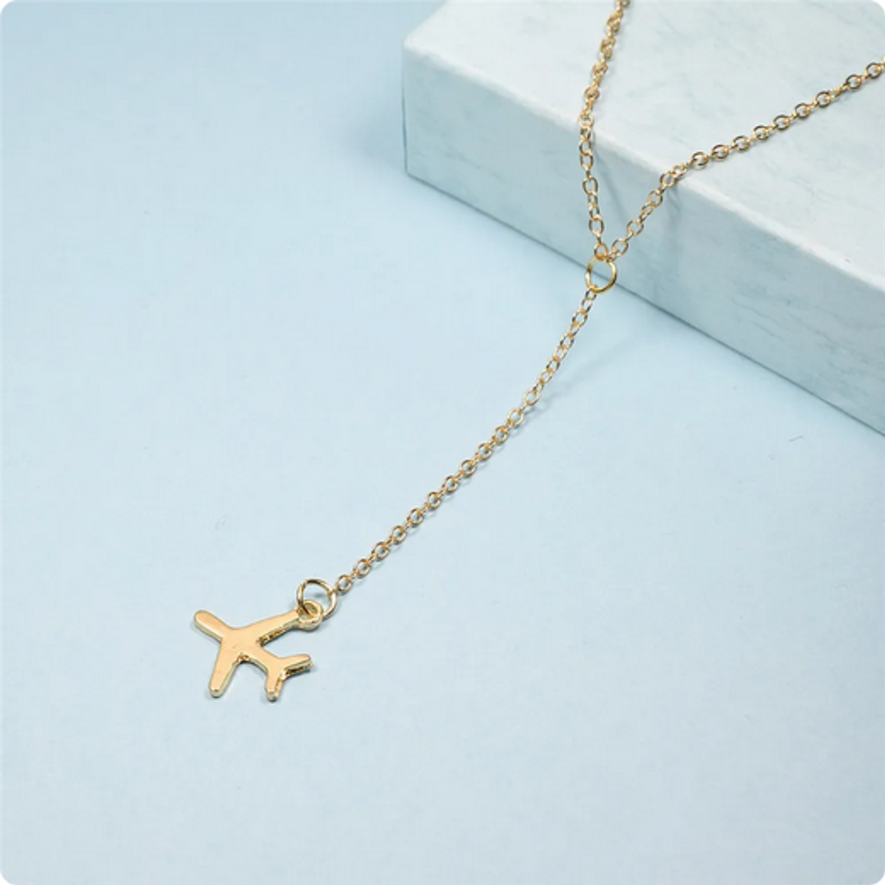 Simple Airplane Necklace