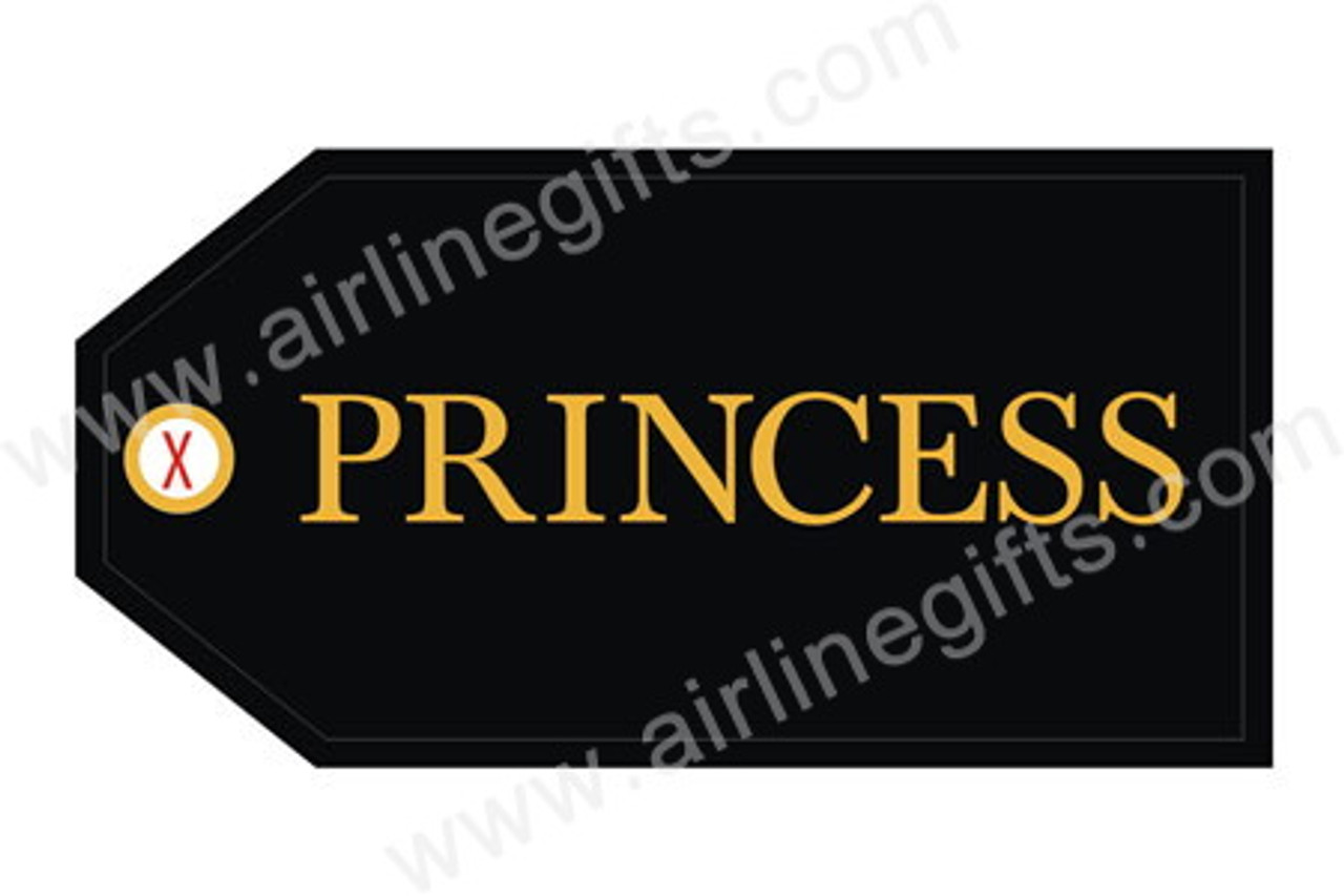 Princess (Black) Luggage Tag 