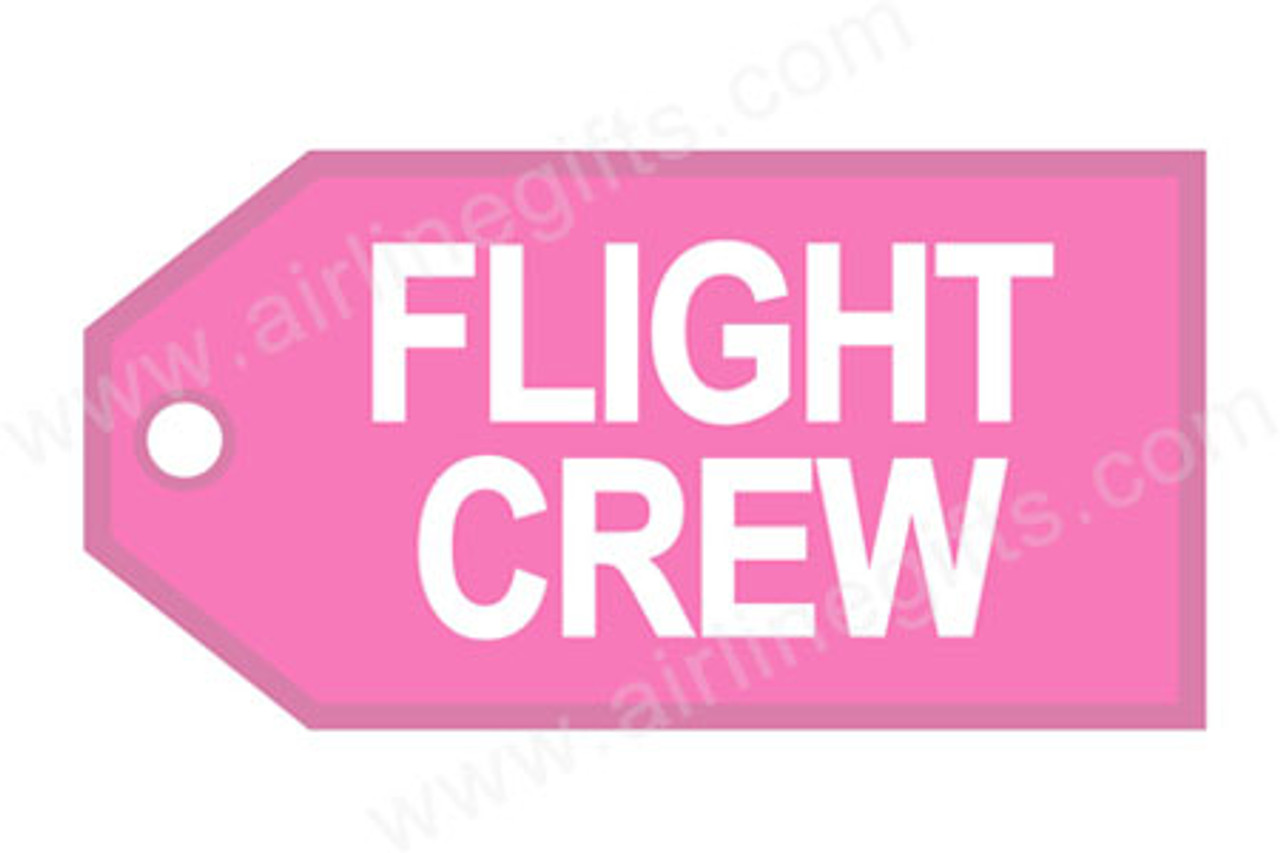Flight Crew (Pink) Luggage Tag 