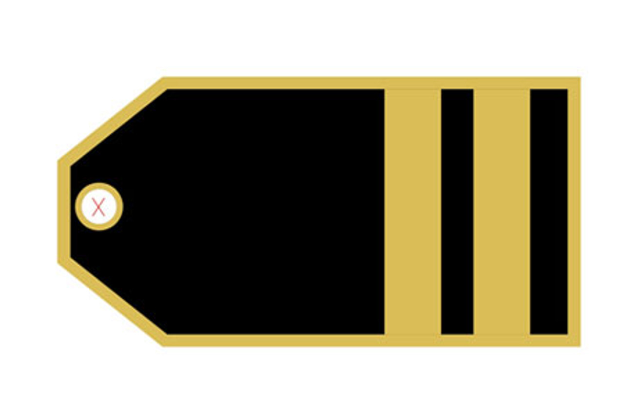 First Officer (2 stripes) Luggage Tag 