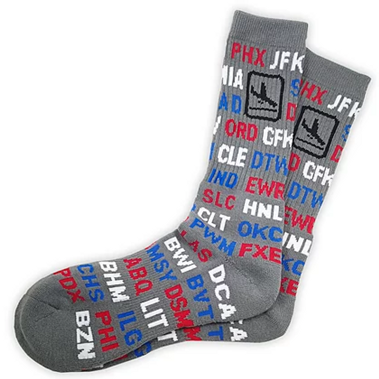 USA Airport Codes Socks