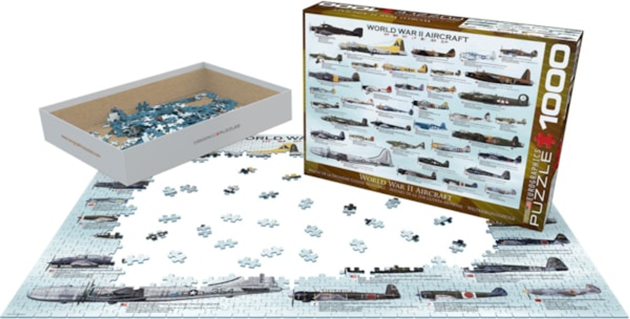 World War II Aircraft 1000-Piece Puzzle 